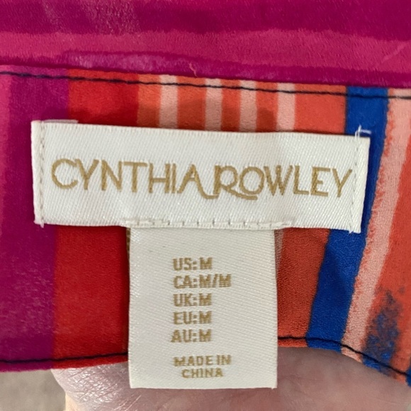 Cynthia Rowley Striped Tank Top in Mediumđź’• - Picture 4 of 5